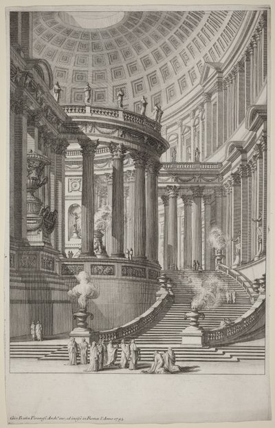 Ancient Temple by Giovanni Battista Piranesi
