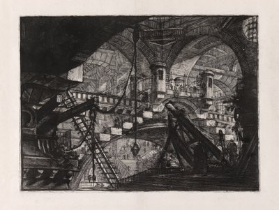 The Arch with a Shell Ornament, plate 11 from Imaginary Prisons by Giovanni Battista Piranesi