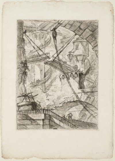 The Drawbridge, plate 7 from Imaginary Prisons by Giovanni Battista Piranesi