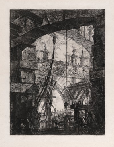 The Grand Piazza, plate 4 from Carceri by Giovanni Battista Piranesi