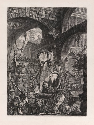 The Man on the Rack, Plate 2 from Carceri by Giovanni Battista Piranesi