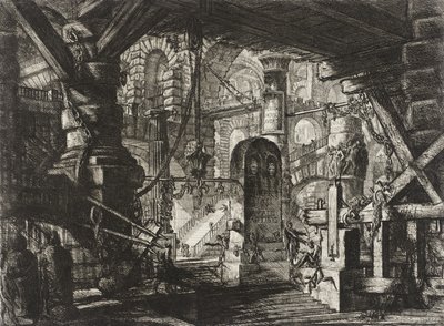 The Pier with Chains by Giovanni Battista Piranesi