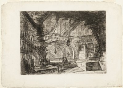 The Pier with Chains, plate 16 from Imaginary Prisons by Giovanni Battista Piranesi