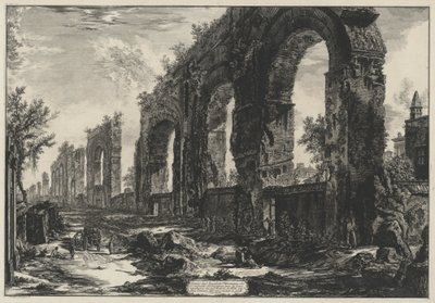 Remains of the Neronian Aqueducts (from: Vedute di Roma) by Giovanni Battista Piranesi
