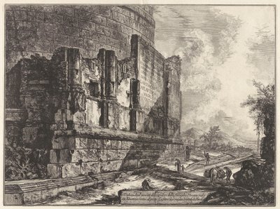 View of the Remains of the Tomb of the Plautii on the Via Tiburtina Near the Ponte Lugano Two Miles from Tivoli by Giovanni Battista Piranesi