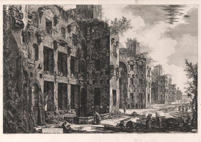 View of the Upper Remains of the Baths of Diocletian at Santa Maria degli Angeli (interior of the Frigidarium: south wall), from Views of Rome by Giovanni Battista Piranesi
