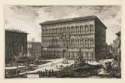 View of the Palazzo Farnese, from Views of Rome by Giovanni Battista Piranesi