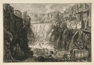 View of the Grand Cascade at Tivoli, from Views of Rome by Giovanni Battista Piranesi