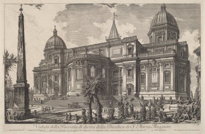 View of the Back Facade of the Basilica of S. Maria Maggiore by Giovanni Battista Piranesi