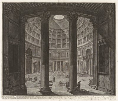 Interior View of the Pantheon, from Views of Rome by Giovanni Battista Piranesi