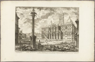 View of the Basilica of S. Maria Maggiore with its Two Flanking Wings, from Views of Rome by Giovanni Battista Piranesi