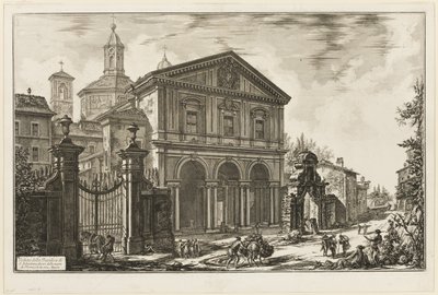 View of the Basilica of San Sebastiano fuori delle mura on the Appian Way, from Views of Rome by Giovanni Battista Piranesi