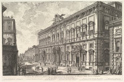 View of the Palazzo della Consulta on the Quirinal housing the Papal Secreteriat by Giovanni Battista Piranesi