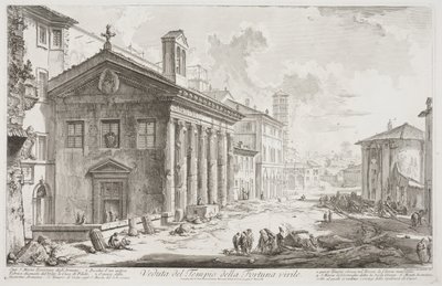 View of the Temple of Fortuna Virilis, now the Armenian church of S. Maria Egizziaca, c.1760-78 by Giovanni Battista Piranesi