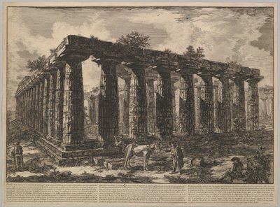 View Showing the Remains of a Large Enclosure of Columns by Giovanni Battista Piranesi