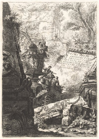 First Part; Grotesques; Prisons; Some Views...; Trophies of Octavian Augustus by Giovanni Battista Piranesi and Francesco Piranesi