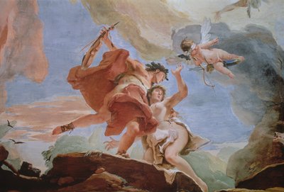 Orpheus Rescuing Eurydice from the Underworld (detail) by Giovanni Battista Tiepolo