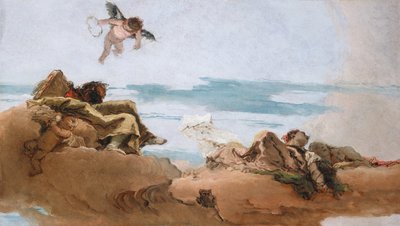 Study for a Ceiling with the Personification of Counsel by Giovanni Battista Tiepolo