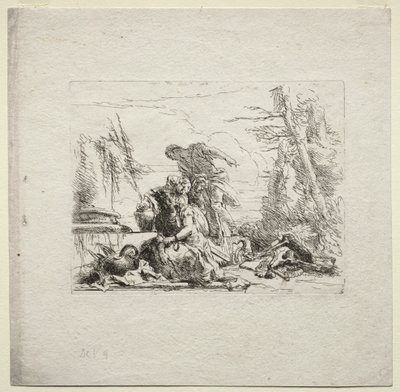 Various Caprices: The Woman in Handcuffs by Giovanni Battista Tiepolo