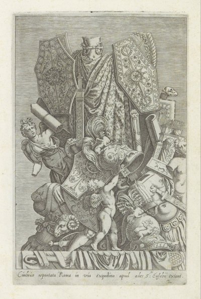 Trophy of Weapons and Sculptures by Giovanni Battista de