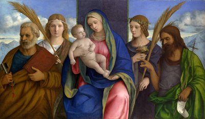 Madonna and Child with Saints by Giovanni Bellini