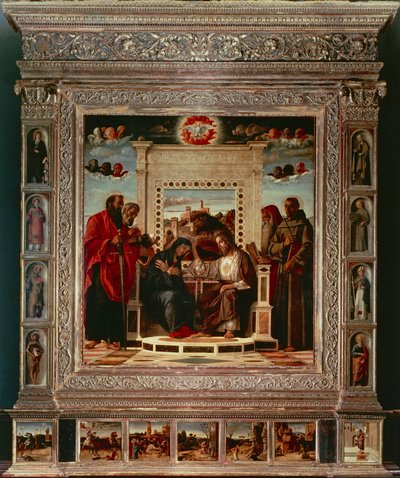 Pesaro Altarpiece (detail) by Giovanni Bellini