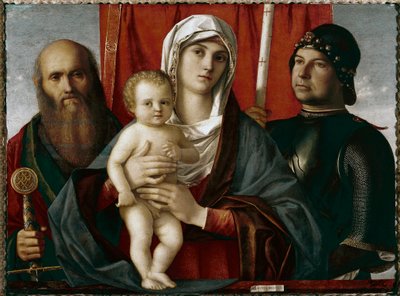 Virgin with Child Between St Paul and St George by Giovanni Bellini