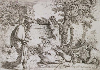 Diogenes Searching for an Honest Man by Giovanni Benedetto Castiglione