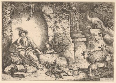 Circe changing the companions of Ulysses into beasts by Giovanni Benedetto Castiglione