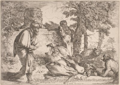 Diogenes Searching for an Honest Man by Giovanni Benedetto Castiglione