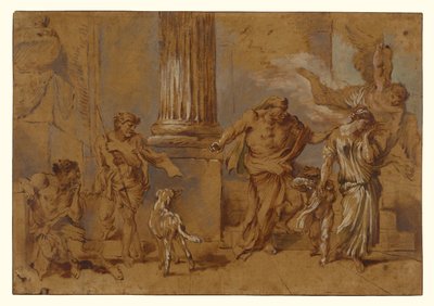 The Expulsion of Hagar by Giovanni Benedetto Castiglione