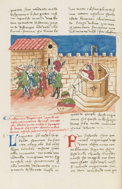 Decameron, Andreuccio di Pietro Emerging from the Well, Second Day, Tale 5 by Giovanni Boccaccio