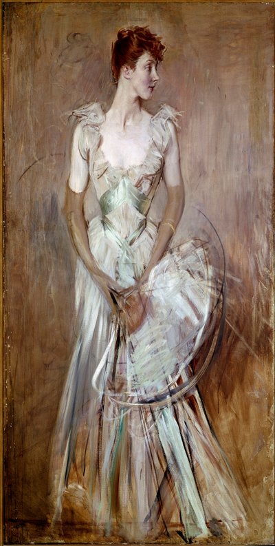 Portrait of the Countess of Leusse nee Berthier by Giovanni Boldini