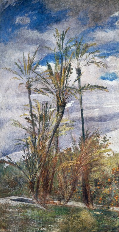 Palm and orange trees by Giovanni Boldini