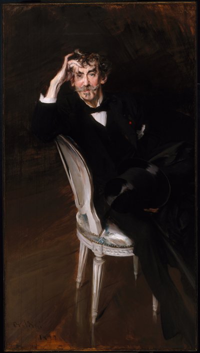 Portrait of James Abbott McNeil Whistler (1834-1903) 1897 by Giovanni Boldini