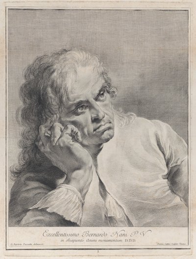 Pensive Man Resting His Head on His Hand by Giovanni Cattini
