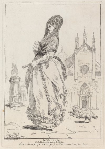 The Zendale (Woman in a Hood, or the Woman Returning from Church) by Giovanni David
