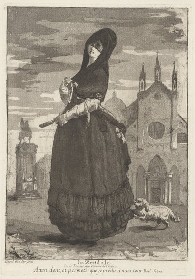 Le Zendale (Woman in a Hood, or the Woman Returning from Church) by Giovanni David