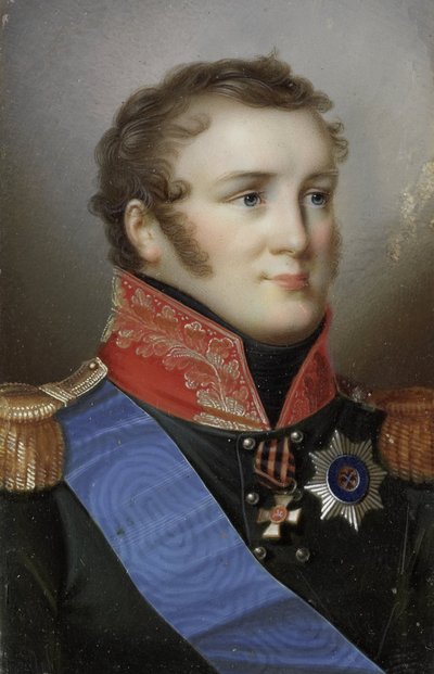 Portrait of Alexander I (1777-1825), Emperor of Russia by Giovanni Domenico Bossi