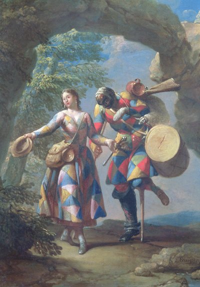 A Harlequin Returning from War by Giovanni Domenico Ferretti