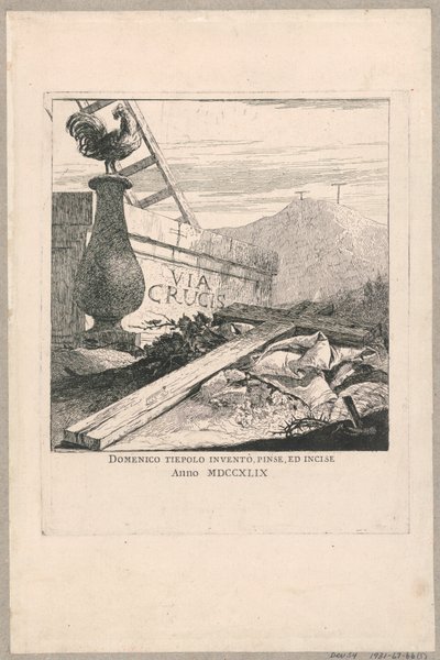 Frontispiece of the Via Crucis (Stations of the Cross) by Giovanni Domenico Tiepolo