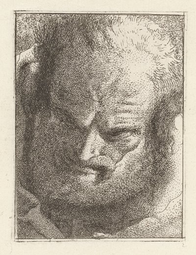 Old Man Looking Downwards, from the Collection of Heads by Giovanni Domenico Tiepolo