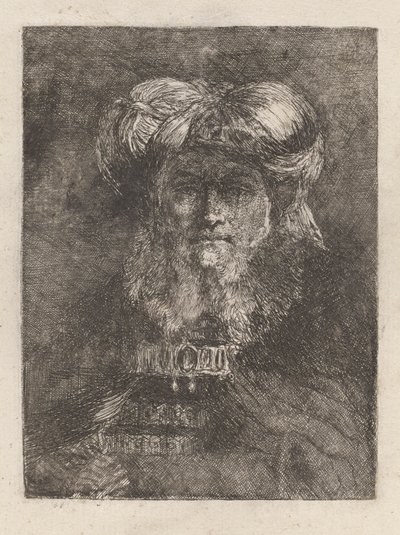 Old Man in the Manner of Rembrandt, from the Collection of Heads by Giovanni Domenico Tiepolo