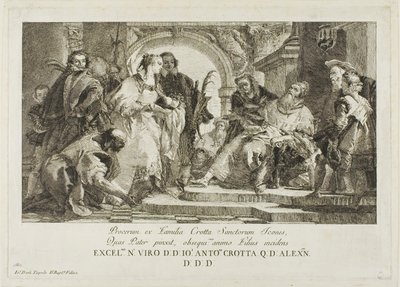 The Patron Saints of the Crotta Family by Giovanni Domenico Tiepolo