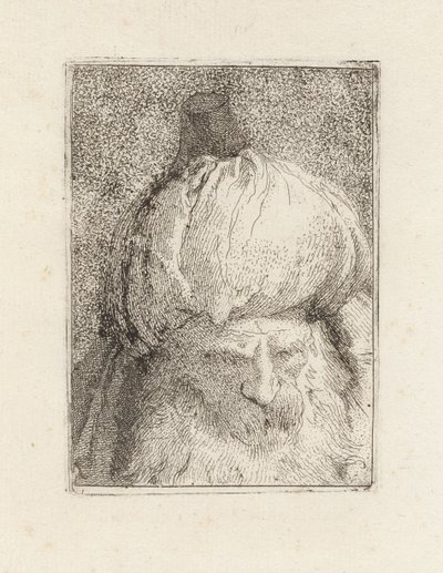 Turk Seen from the Front, from the Raccolta di Teste (Collection of Heads) by Giovanni Domenico Tiepolo