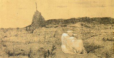 Pio Bove (Pious or Peaceful Ox) by Giovanni Fattori