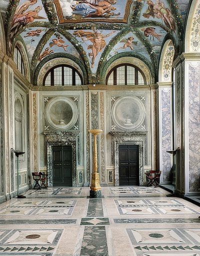 The Loggia of Amor and Psyche, West Side of the Villa la Farnesina, Ground Floor. Around 1517 by Giovanni Francesco Penni
