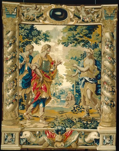 Venus tells Aeneas and his friend Achates to go to Carthage by Giovanni Francesco Romanelli