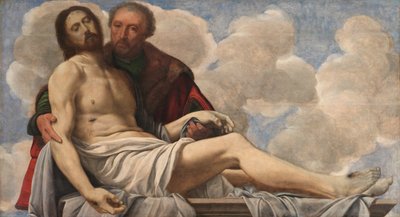 Christ with Joseph of Arimathea, c. 1525 by Giovanni Girolamo Savoldo