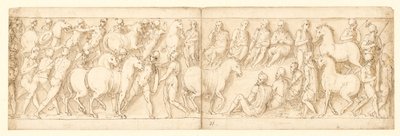 32 Copies after the Column of Marcus Aurelius, Piazza Colonna in Rome by Giovanni Guerra